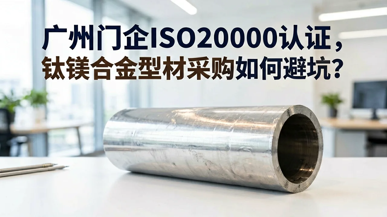 广州门企ISO20000认证,钛镁合金型材采购如何避坑?